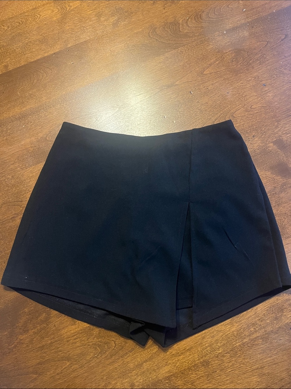 SHEIN Black Tailored Skort Shorts